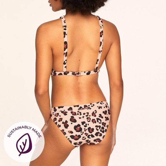 Adore Me Cross Straps Leopard Bikini Top Crop Top - Picture 11 of 14